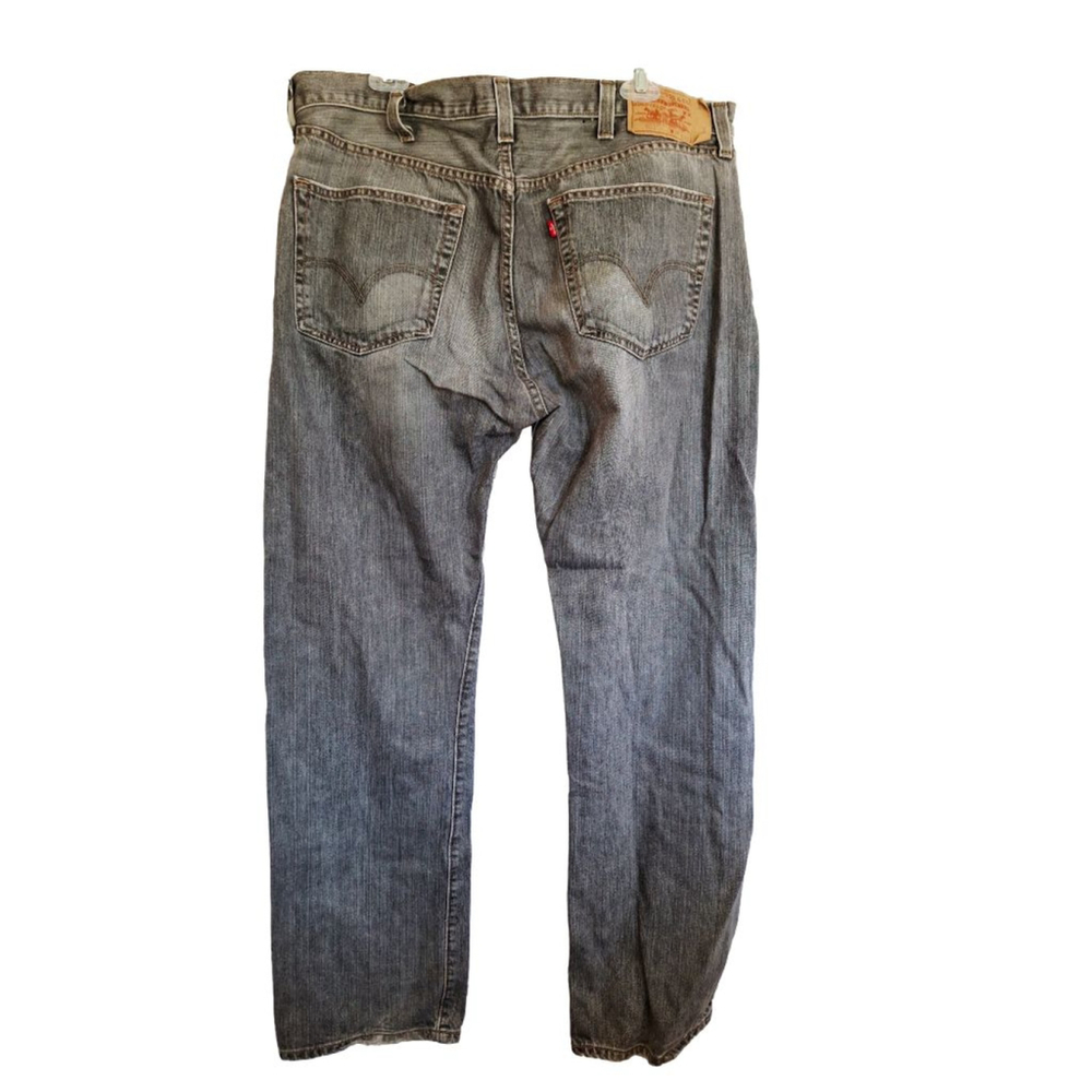 Levi's 501 Straight Jeans Waist 38 Grey vintage button fly 80s jeans 100% cotton